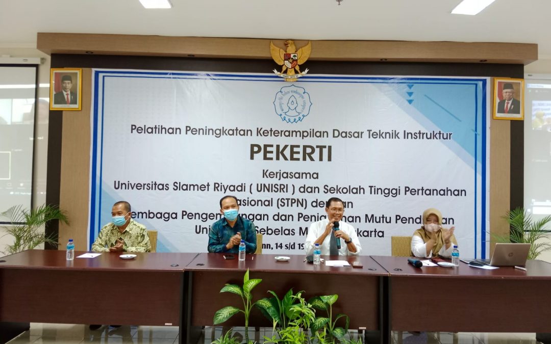 Pembukaan pelatihan PEKERTI Unisri Solo dan STPN Yogyakarta
