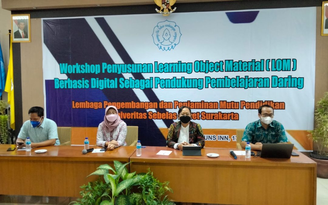 Workshop penyusunan Learning Object Material (LOM) Berbasis Digital sebagai Pendukung Pembelajaran Daring