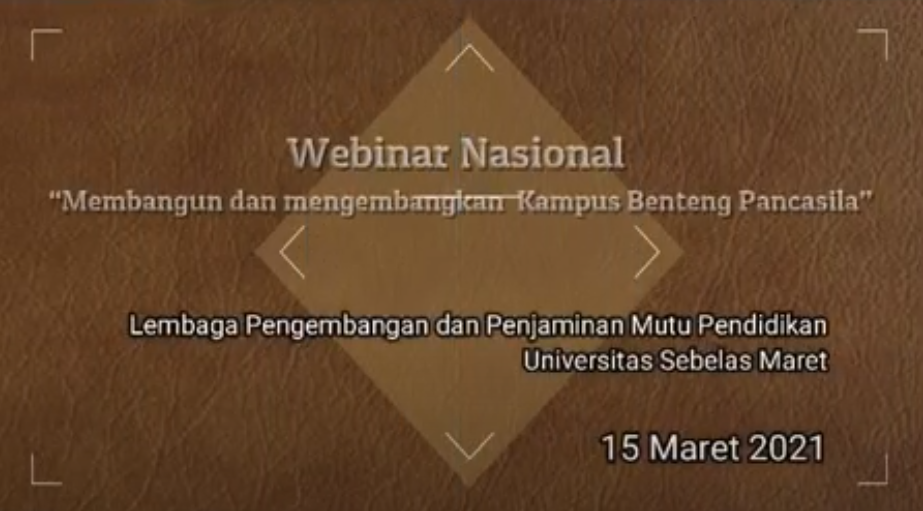 Seminar Nasional Membangun dan mengembangkan konsep Benteng Pancasila