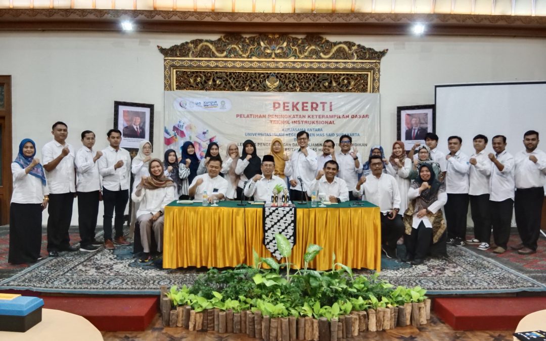 Pembukaan pelatihan PEKERTI Kerjasama LPPMP-UNS dengan UIN Raden Mas Said Surakarta